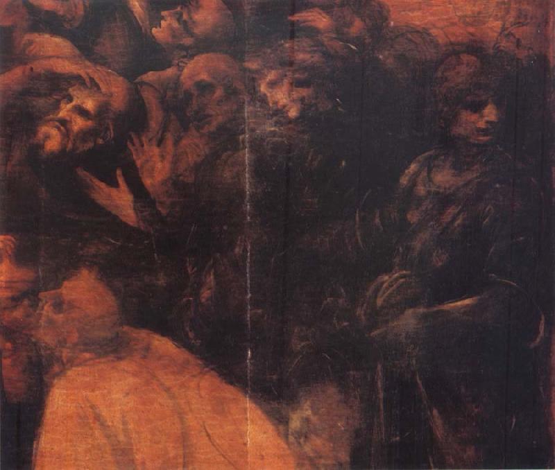 Leonardo  Da Vinci Detail of Madonna of the Rocks